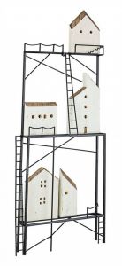Bizzotto Housing Διακοσμητικό Τοίχου Ξύλινο/Μεταλλικό 27x5,5x67