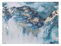 Bizzotto Village Πίνακας Σε Καμβά Γαλάζιος/Λευκός 120x2,8x90