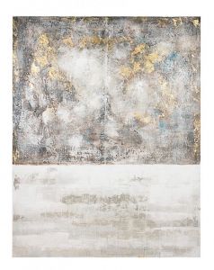 Bizzotto Crown Πίνακας Σε Καμβά Γκρι/Λευκός 140x3.5x180 Εκ.