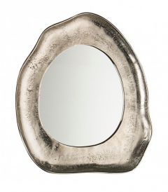 Bizzotto Asmita Καθρέπτης Τοίχου Αλουμινίου Νίκελ Ματ 31x1,5x29