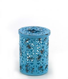 ZAROS ΜΕΤΑΛΛΙΚΟ ΚΟΥΤΙ ΡΕΣΩ "VINTAGE BLUE" 12,5Χ17,5 ΚΩΔΙΚΟΣ: HT225