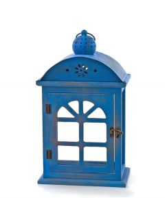 ZAROS ΞΥΛΙΝΟ ΦΑΝΑΡΙ ΜΠΛΕ 22Χ14Χ39 ΚΩΔΙΚΟΣ: HT226