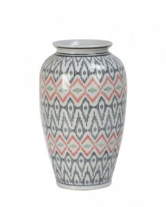Bizzotto Congo Βάζο Πορσελάνινο Γκρι 16,5x16,5x27