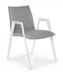 Bizzotto Axor Καρέκλα Εξωτερικού Χώρου Αλουμινίου Λευκή 57x65x84