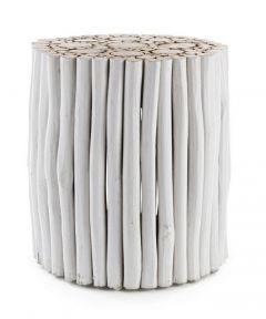 Bizzotto Guadalupe Ξύλινο Τραπεζάκι Λευκό 38x38x40 Κωδικός: 0680440