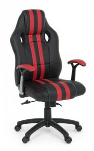 Bizzotto Spider Καρέκλα Γραφείου Pu Μαύρη/Κόκκινη 63x64,5x121