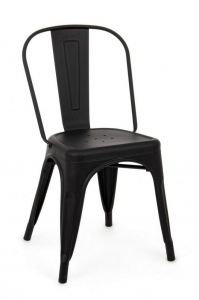 Bizzotto Minnesota Καρέκλα Μεταλλική Μαύρη 53x45x86