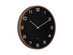 Karlsson Delicado Large Ρολόι Τοίχου Πλαστικό Ø50,8x4,9 I Black