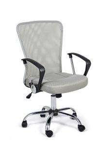 Bizzotto Brisbane Καρέκλα Γραφείου Υφασμάτινη Γκρι 57,5x57,5x106