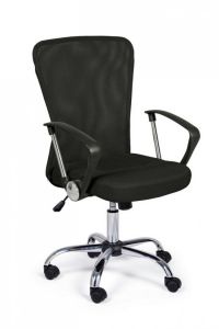 Bizzotto Brisbane Καρέκλα Γραφείου Υφασμάτινη Μαύρη 57,5x57,5x106