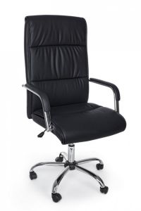Bizzotto Queensland Καρέκλα Γραφείου Pu Μαύρη 50x62x124