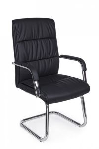 Bizzotto Sydney Καρέκλα Γραφείου Pu Μαύρη 58x60,5x101,5