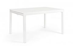 Bizzotto Pelagius Επεκτεινόμενο Τραπέζι Εξωτερικού Χώρου Αλουμινίου Λευκό 135-270x90x75