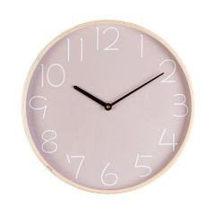 Bizzotto Lorens Ρολόι Τοίχου Mdf Ροζ Ø40,8x4,8 Εκ.