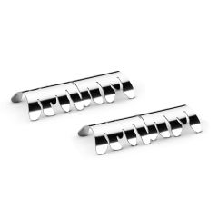 Alessi BARK Βάσεις Για Μαχαιροπήρουνα Ανοξείδωτες Σετ 2 Τμχ 3,2x9 Εκ.