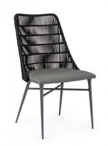 Bizzotto Tablita Καρέκλα Εξωτερικού Χώρου Ανθρακί 54x57x90