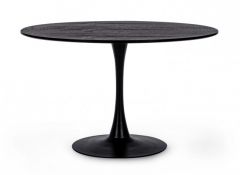 Bizzotto Bloom Τραπέζι Φαγητού Μεταλλικό/Mdf Μαύρο Ø120x75