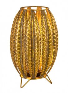 Bizzotto Tarfaya Επιτραπέζιο Φωτιστικό Μεταλλικό Χρυσό Ø19,5x32,5