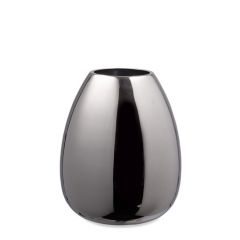 Bizzotto Mythri Βάζο Μεταλλικό Ασημί Ø20x24 Εκ.