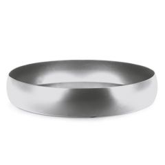 Bizzotto Mythri Διακοσμητικός Δίσκος Μεταλλικός Ασημί Ø30x5 Εκ.