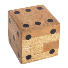 Bizzotto Fortune Διακοσμητικό Ζάρι Ξύλινο Mango Natural 10,5x10,5 Εκ.