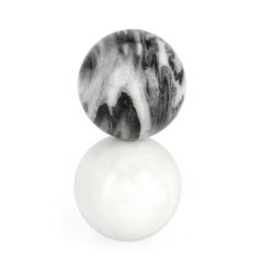 Bizzotto Kandy Διακοσμητικό "Σφαίρες" Μαρμάρινο Γκρι/Λευκό Ø10x18,75 Εκ.