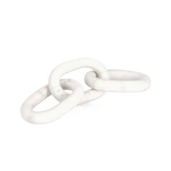 Bizzotto Kandy Διακοσμητική Αλυσίδα Μαρμάρινη Λευκή 36,25x10 Εκ.