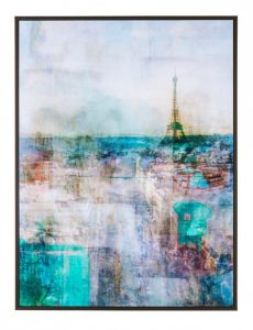 Bizzotto High Πίνακας Σε Καμβά "Παρίσι" Πολύχρωμος 60x3,2x80