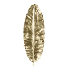 Bizzotto Rangiroa Διακοσμητικό Τοίχου "Φύλλο" Polyresin Χρυσό 33x94,5 Εκ.