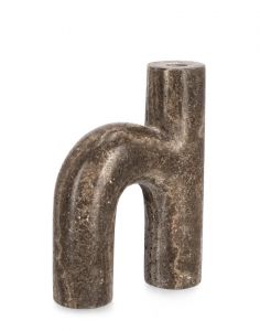 Bizzotto Tikar Κηροπήγιο Μαρμάρινο Καφέ 15x3,75x20