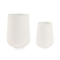 Bizzotto Kenar Κασπώ Μεταλλικά Ματ Εκρού Σετ 2 Τμχ Ø41x67,5 Εκ.