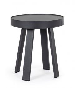 Bizzotto Spyro Βοηθητικό Τραπέζι Εξωτερικού Χώρου Ανθρακί Ø41x46