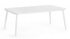 Bizzotto Spike Τραπέζι Μέσης Εξωτερικού Χώρου Λευκό 104x61x40,5