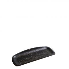 Espiel Black Wood Πιατέλα Σερβιρίσματος "Γόνδολα" Μαύρη 20,5x8,5x2 Κωδικός: HWM782K96-6