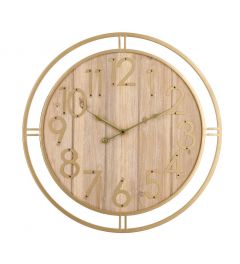Bizzotto Ticking Ρολόι Τοίχου Μεταλλικό Χρυσό/Natural Ø60