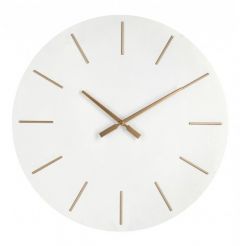 Bizzotto Timeline Ρολόι Τοίχου Mdf Λευκό Ø60x5
