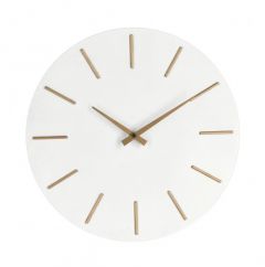 Bizzotto Timeline Ρολόι Τοίχου Mdf Λευκό Ø40x5