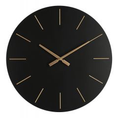 Bizzotto Timeline Ρολόι Τοίχου Mdf Μαύρο Ø60x5