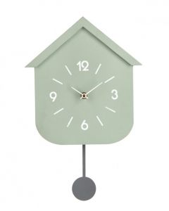 Bizzotto Home Ρολόι Τοίχου Με Εκκρεμές Πράσινο 24x5,5x37,5