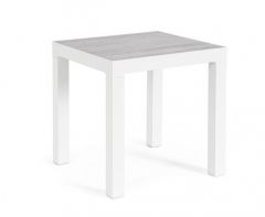 Bizzotto Kledi Βοηθητικό Τραπέζι Εξωτερικού Χώρου Λευκό 50x50x46