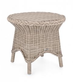 Bizzotto Jupiter  Βοηθητικό Τραπέζι Εξωτερικού Χώρου Natural Ø55,5x50