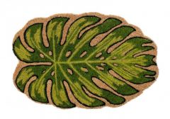 Bizzotto Philodendron Leaf Πατάκι Εισόδου Από Κοκοφοίνικα Πράσινο 40x60