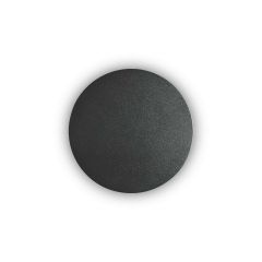 Ideal Lux Φωτιστικό Τοίχου Led Αλουμινίου Μαύρο Ø15 Cover Ap Round 195742
