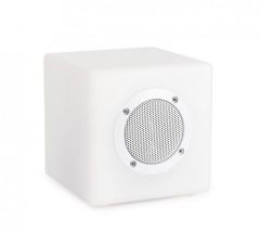Bizzotto Φωτιστικό Εξωτερικού Χώρου Με Ηχείο Bluetooth Led Λευκό 15x15x15