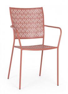 Bizzotto Lizette Καρέκλα Εξωτερικού Χώρου Σομόν 54x55x89