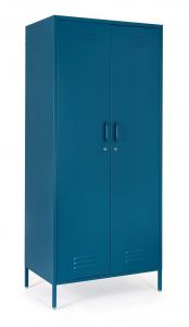 Bizzotto Cambridge Ντουλάπα Με Κλειδαριές Μεταλλική Μπλε 80x50x185