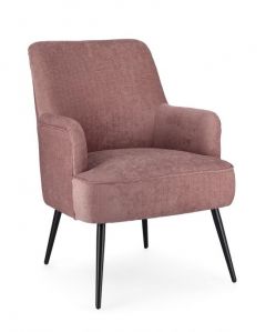 Bizzotto Ernestine Πολυθρόνα Υφασμάτινη Ροζ 60x67x79