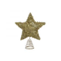 Inart Κορυφή Δέντρου "Αστέρι" Μεταλλική Χρυσή 20x6x25 Κωδικός: 2-70-570-0275