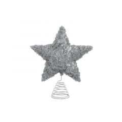 Inart Κορυφή Δέντρου "Αστέρι" Μεταλλική Ασημί 20x6x25 Κωδικός: 2-70-570-0276