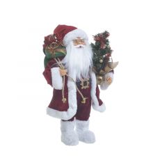 Inart Άγιος Βασίλης Υφασμάτινος Κόκκινος/Γκρι 25x15x45 Κωδικός: 2-70-832-0039
